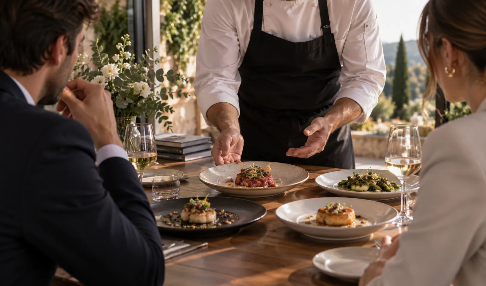 Chef presenta menù personalizzato Milano