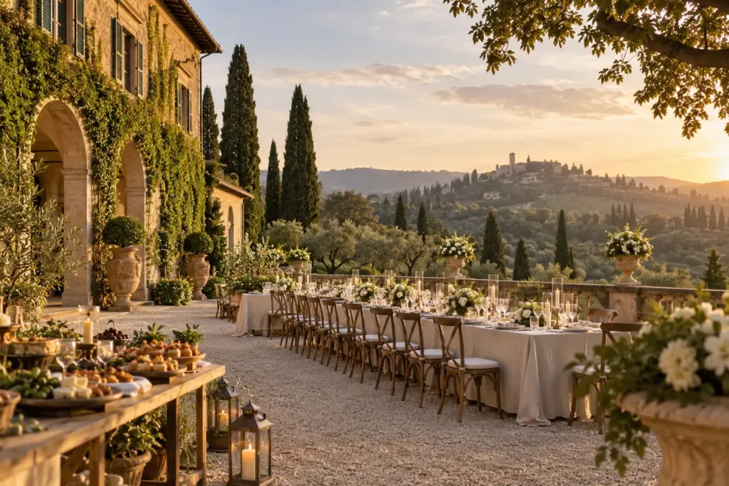 Partnership catering location villa toscana