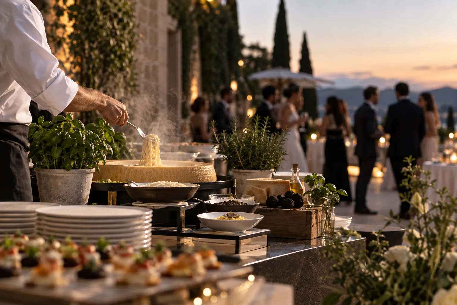 Trend wedding food 2026 catering lusso