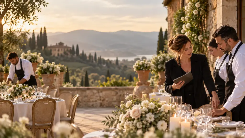 Elegante catering per wedding planner Lombardia