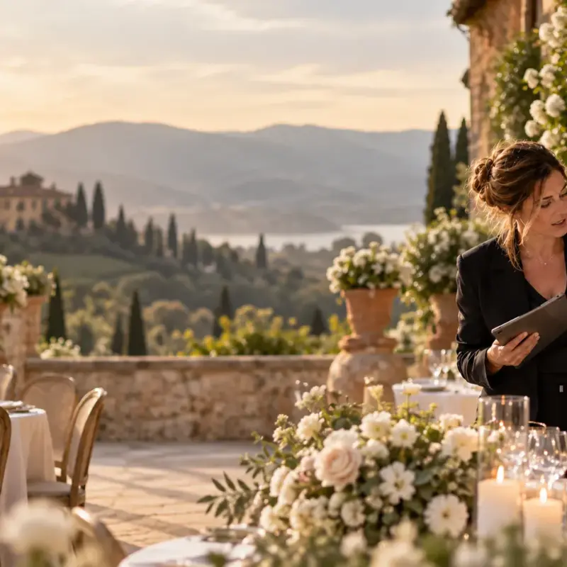 Elegante catering per wedding planner Lombardia