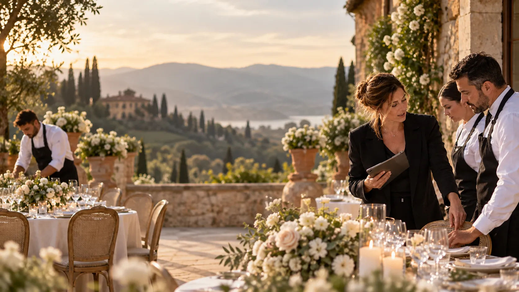 Elegante catering per wedding planner Lombardia